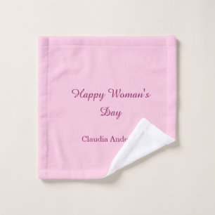día feliz de la mujer rosa mauve nombre caligrafía