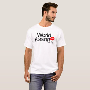 Día Feliz del Beso Mundial Camiseta Creativa Arte