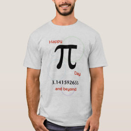 Día feliz del pi y más allá de la camisa