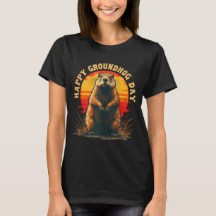 Día Feliz del Topo Vintage 2025 Camiseta Divertida