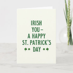 Día Feliz para Tarjeta de Compañero Irlandés