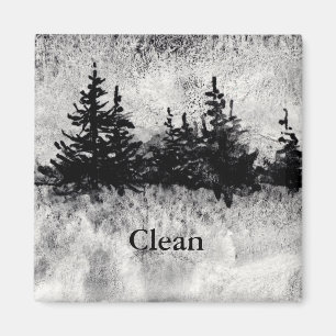 "Día gris", imán de lavavajillas de arte acuáti