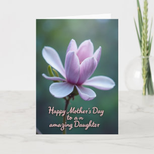Día increíble de la tarjeta de flor para la hija