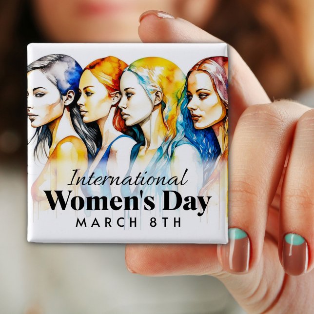 Día Internacional de la Mujer | Botón 8 de Marzo (Subido por el creador)