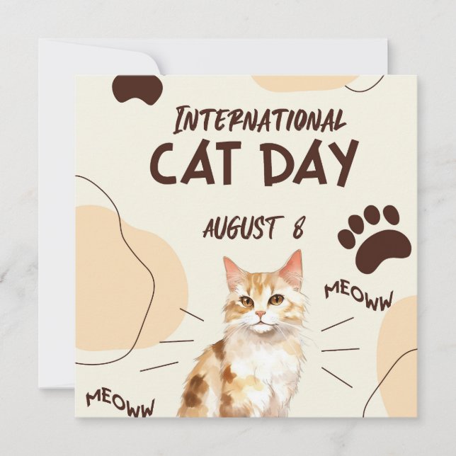 Día Internacional del Gato (Anverso)