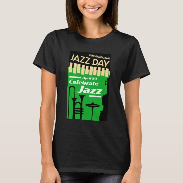 Día internacional del jazz: camiseta del 30 de abr (Anverso)