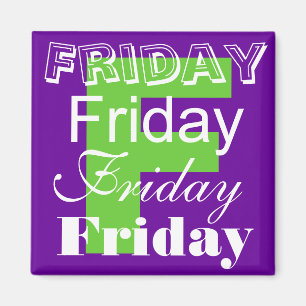 Día laboral de viernes del imán de la semana
