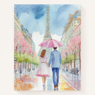 Día lluvioso en París cuaderno de viñetas Cuaderno