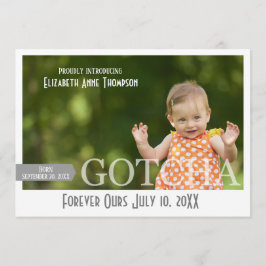 Día moderno de Gotcha - Invitación de adopción