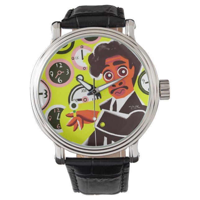 Día Morris ¿A Qué Hora? Reloj (Anverso)