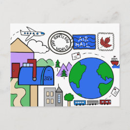 Día Mundial de la Tarjeta Postal 2026 (transporte)