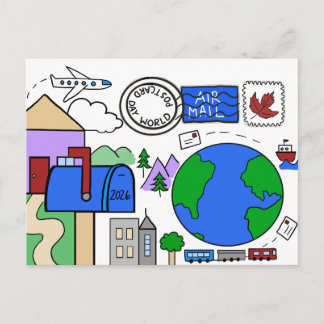 Día Mundial de la Tarjeta Postal 2026 (transporte)