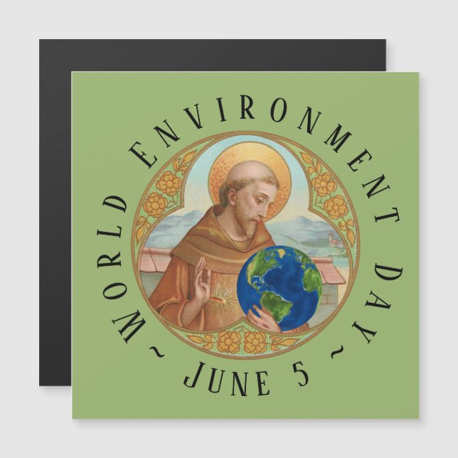 Día Mundial del Medio Ambiente y San Francisco de  (Anverso/Reverso)