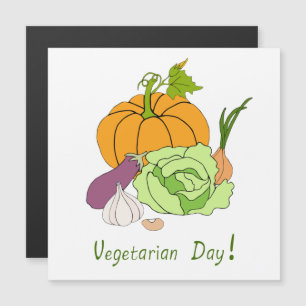 Día Mundial Vegetariano Minimalista Lindo   