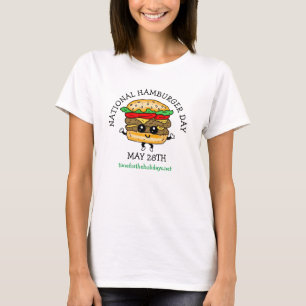 Día Nacional de Hamburguesa 28 de mayo Camiseta