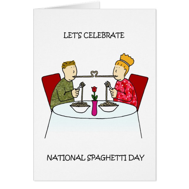 Día nacional del espagueti - 5 de enero (Frente)