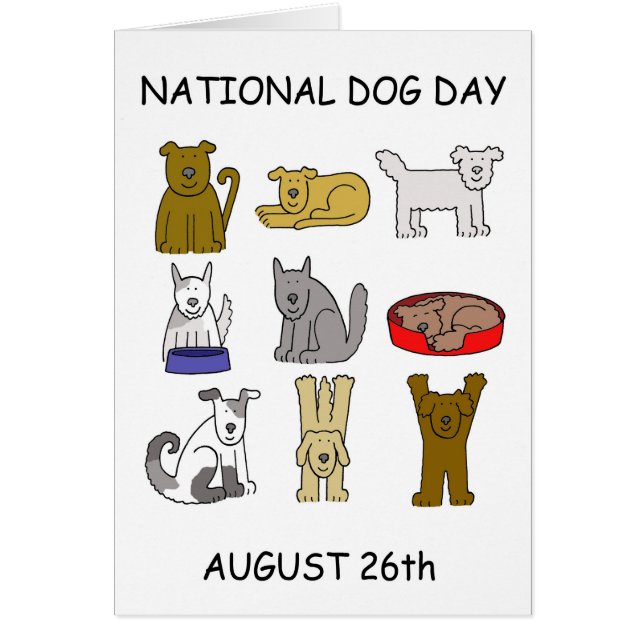 Día Nacional del Perro 26 de Agosto Perros de Cari (Frente)