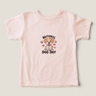 Día Nacional del Perro - Perro cómico kawaii con é