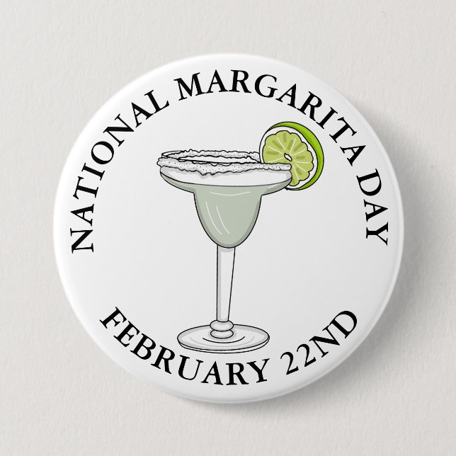 Día Nacional Margarita Botón 22 de Febrero (Anverso)