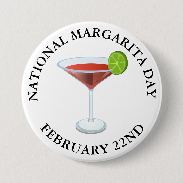 Día Nacional Margarita Botón 22 de Febrero (Anverso)