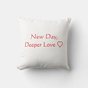 Día nuevo, almohada de amor más profundo