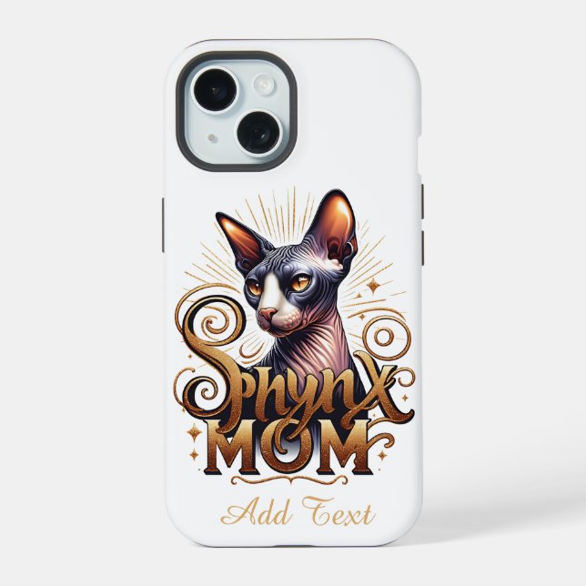 Día personalizado de la madre de un gato Sfinx (Reverso )