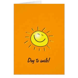 ¡Día soleado, sol sonriente, día a sonreír!