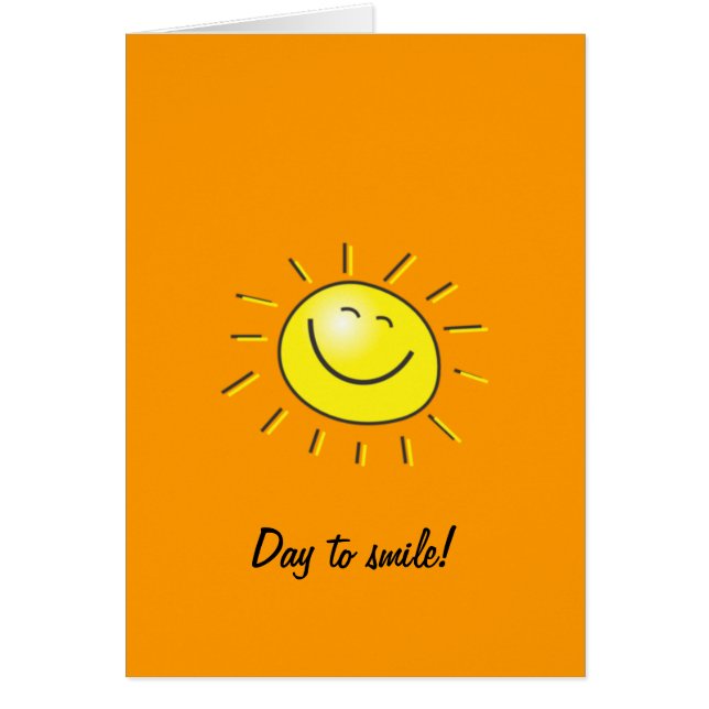 ¡Día soleado, sol sonriente, día a sonreír! (Frente)