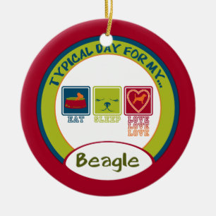 Día típico de mi Beagle Ornamento