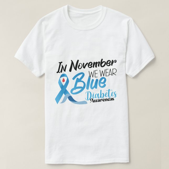 Diabetes Diabetes Camisa de Concienciación (Diseño del anverso)
