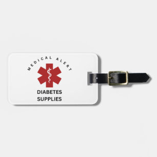 DIABETES SUMINISTRA ETIQUETA DE EQUIPAJE