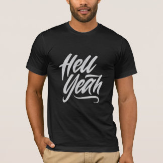 Diablos sí, camiseta de tipografía en negrita 🤣