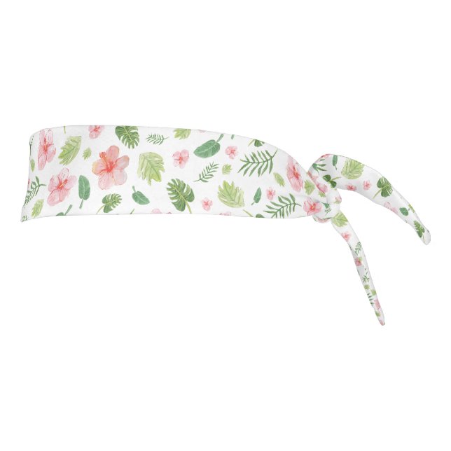 Diadema de lazo floral de hibisco (Girar 90)