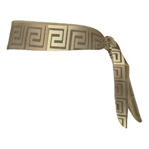 Diadema de llave griega dorada