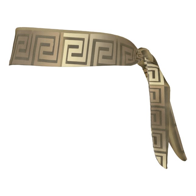 Diadema de llave griega dorada (Girar 90)