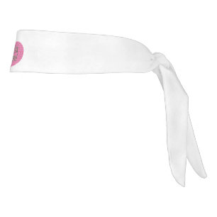 Diadema oval de acero rosa con placa blanca a cuad