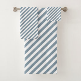 Diagonal blue and white stripes pattern