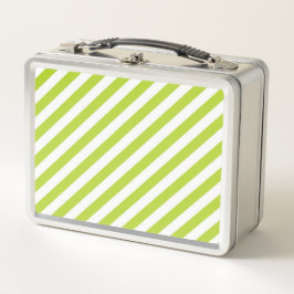 Diagonal lime green and white stripes pattern