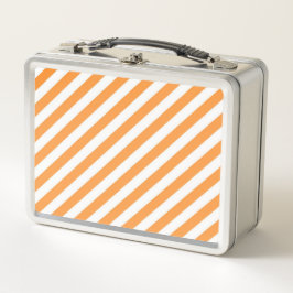 Diagonal orange and white stripes pattern