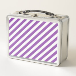 Diagonal purple and white stripes pattern