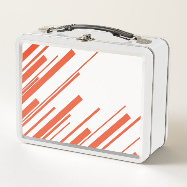 Diagonales en Naranja y Blanco (Anverso)