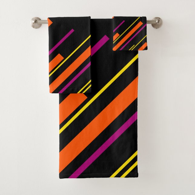 Diagonarios - Negro, rosa, Naranja y amarillo (In situ)