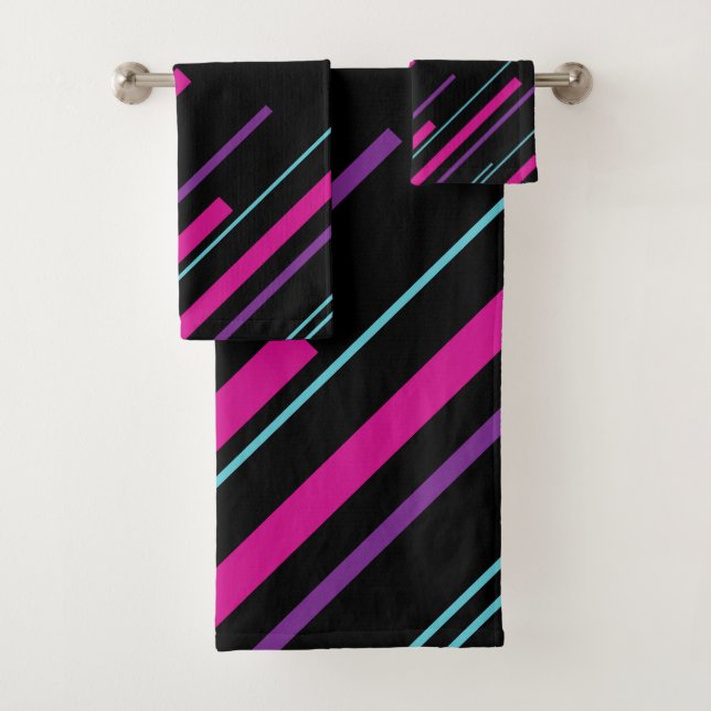 Diagonarios - rosa, púrpura, azul y negro (In situ)