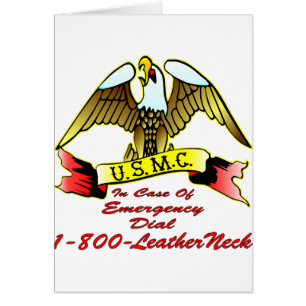 Dial 1-800-LeatherNeck del USMC en caso de
