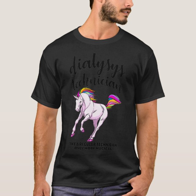 Diálisis Camisetas de Unicornio Enfermera de pacie (Anverso)
