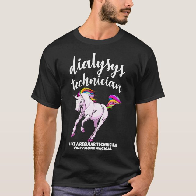 Diálisis Camisetas de Unicornio Enfermera de pacie (Anverso)