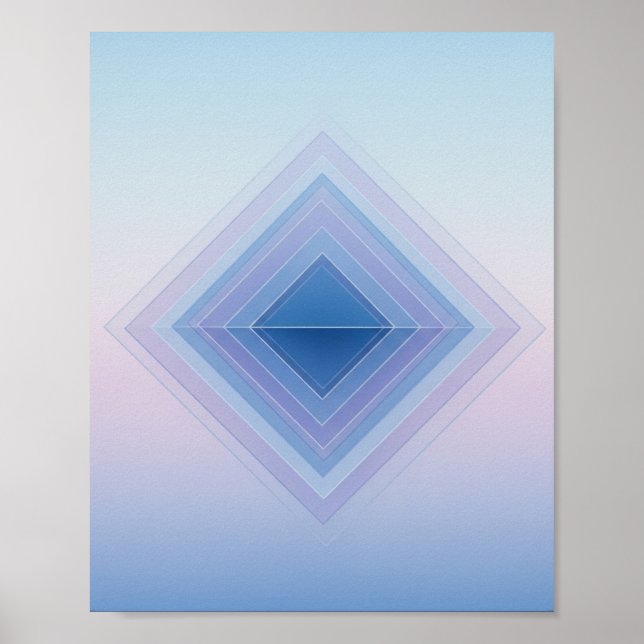 Diamante de gradiente de calumnia - Arte abstracto (Frente)