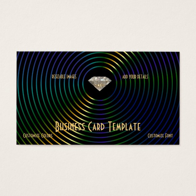 Diamante del logotipo de joyas (Frente)