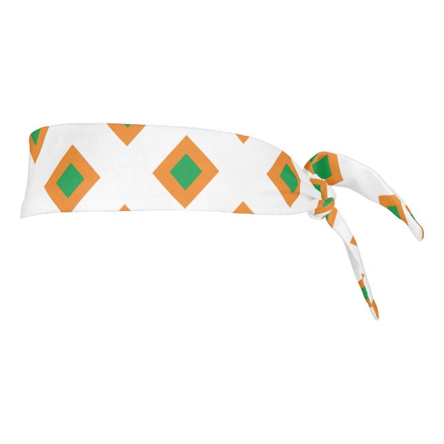 Diamantes adorables patrón blanco naranja verde li (Girar 90)