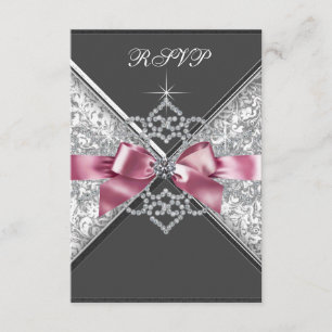 Diamantes Blancos Rosa Negro RSVP